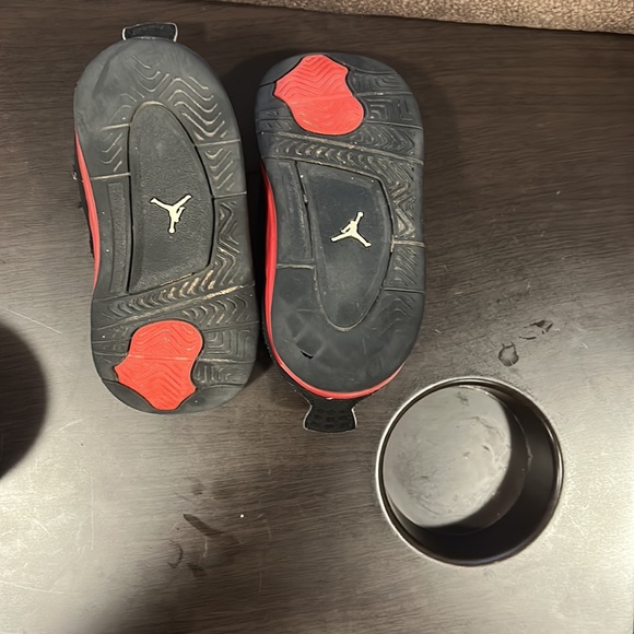 JORDAN 4 RETRO THUNDER USED 8 C - Picture 8 of 9